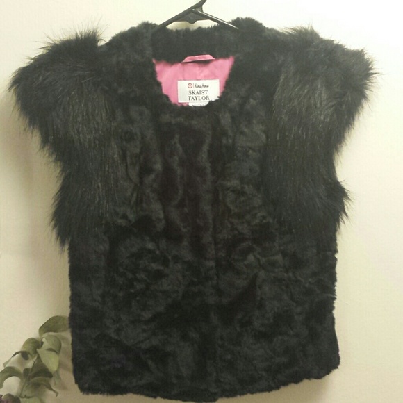 Neiman Marcus Faux Fur Statement Vest