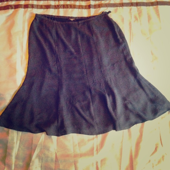 Talbots polka dot long skirt