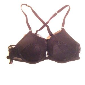 Black strappy bra