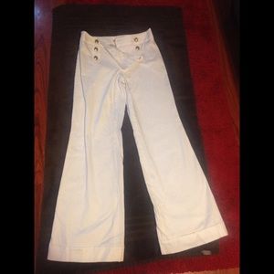 White Express sailor pants