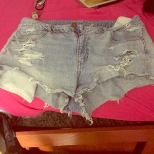 high waist American eagle shorts.