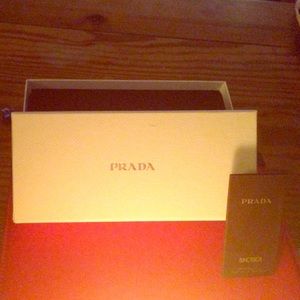 Authentic White Prada Sunglass Box