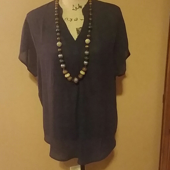 Chiffon high low blouse