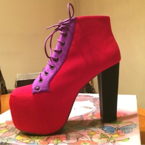 NEW ! Jeffrey Campbell Lita Neoprene - Picture 1 of 4