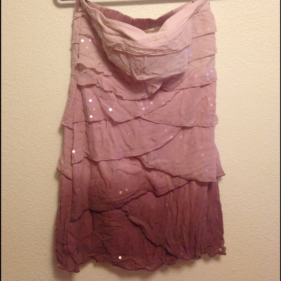 Purple hombre Bebe strapless dress