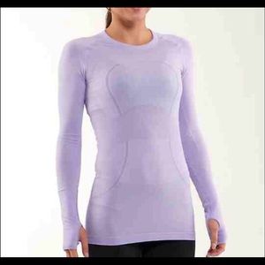 Lululemon  Run Swiftly Long sleeve crew lilac sz 4