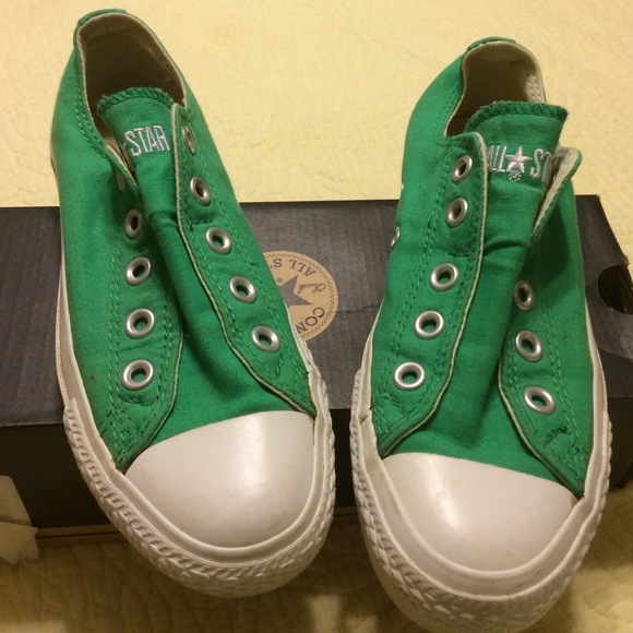 💚Chuck Taylor All Star Slip Green Converse!!