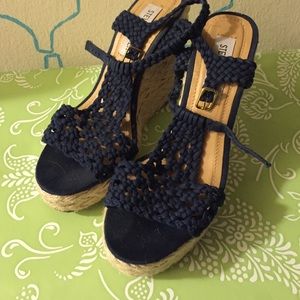 Crochet Steve Madden Manngo wedges
