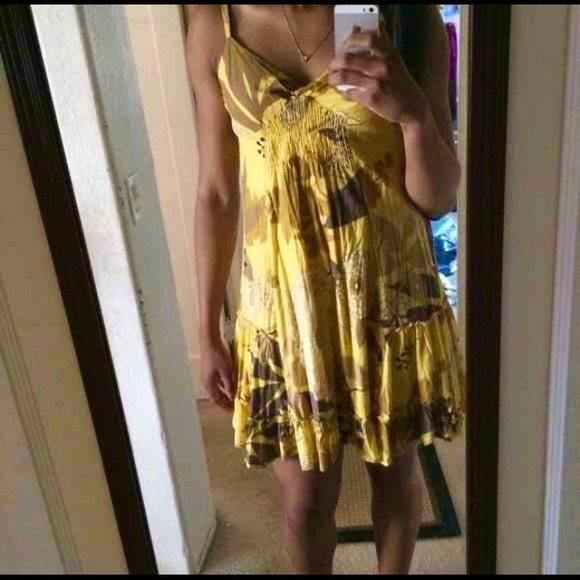 Yellow Floral Dress