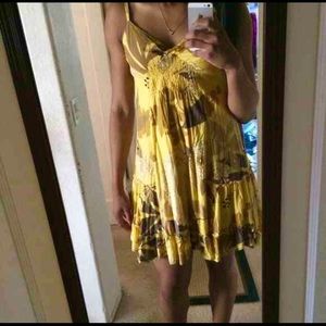 Yellow Floral Dress