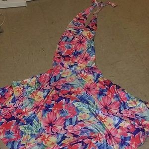 Flower long dress