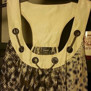 100% Silk Guess T-Back Blouse