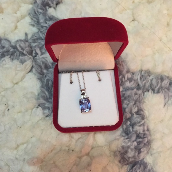 Blue Sapphire & Silver Necklace