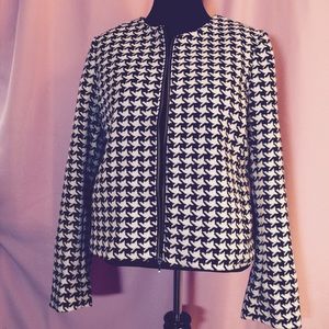 Houndstooth Wool Jacket