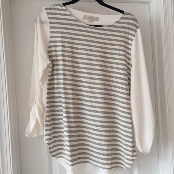 LOFT Tops - Striped Blouse