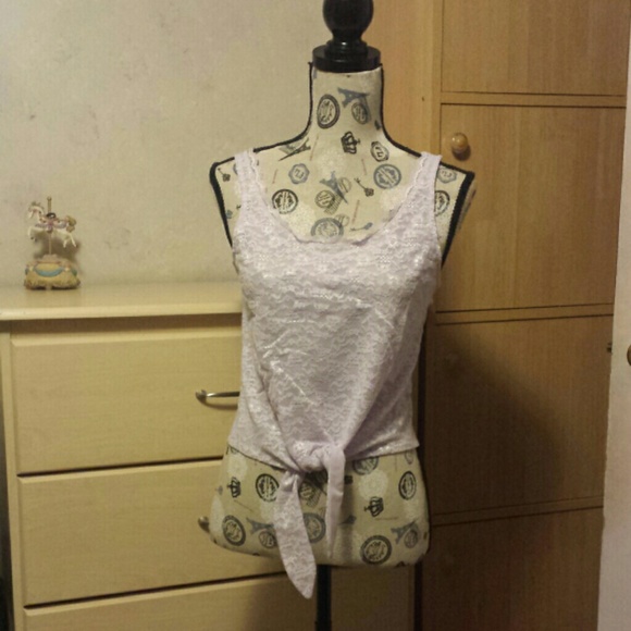 Victoria's Secret Tops - Victoria's Secret Lilac lace top Victoria's Secret Tops - Victoria's Secret Lilac lace top
