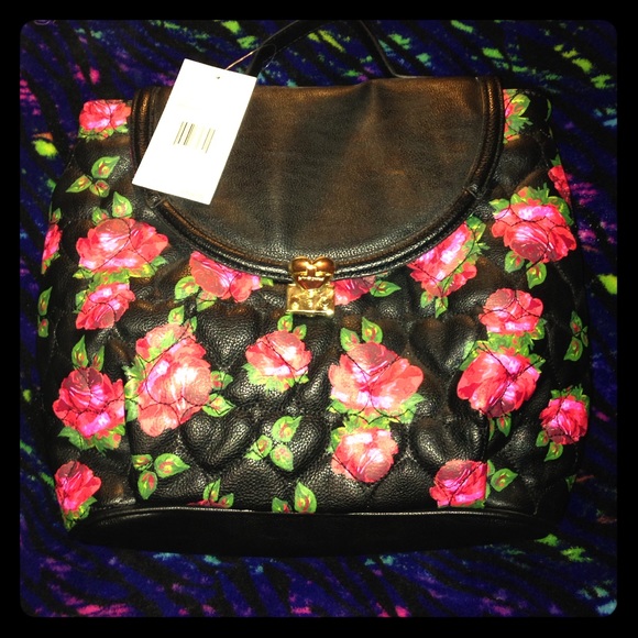Betsey Johnson floral backpack