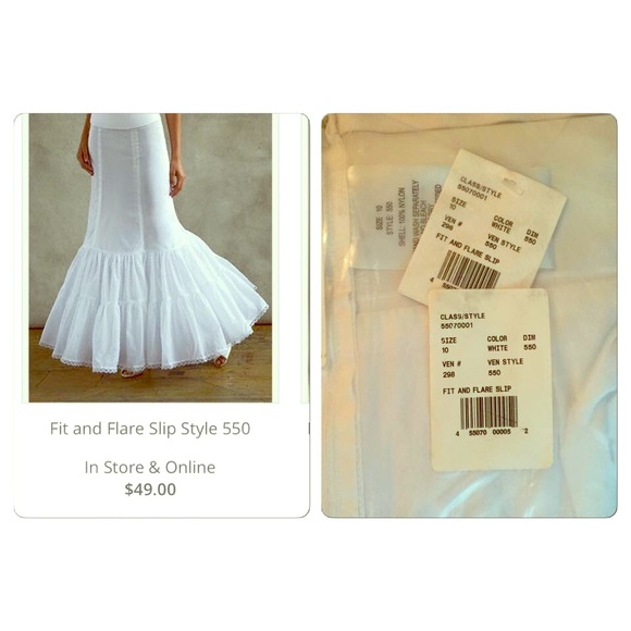 David's Bridal fits and flare slip