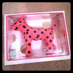 Pink Polkadot Orange Dog in a box