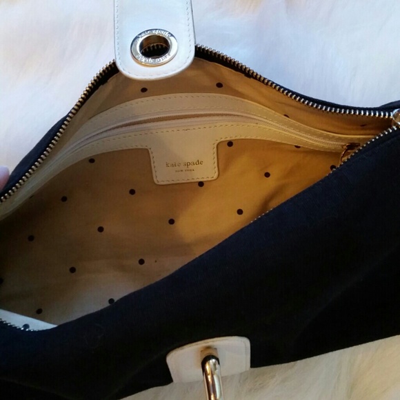 Kate Spade Leather & Canvas Handbag - Picture 3 of 4