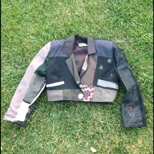 Vintage Grau cropped jacket