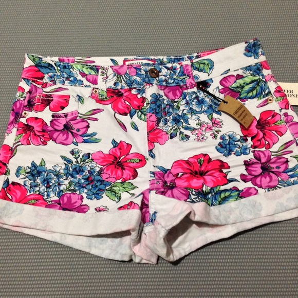 Floral High Waisted Shorts