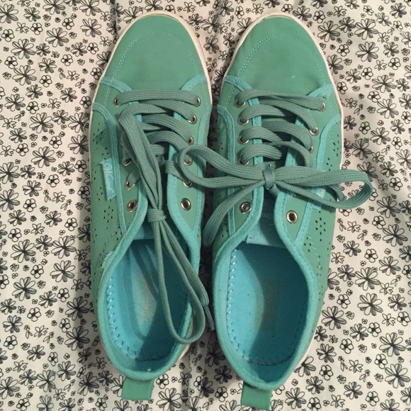 Teal sneakers