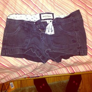 light blue Abercrombie shorts.