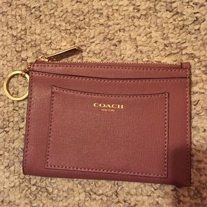 Coach saffiano medium skinny wallet case
