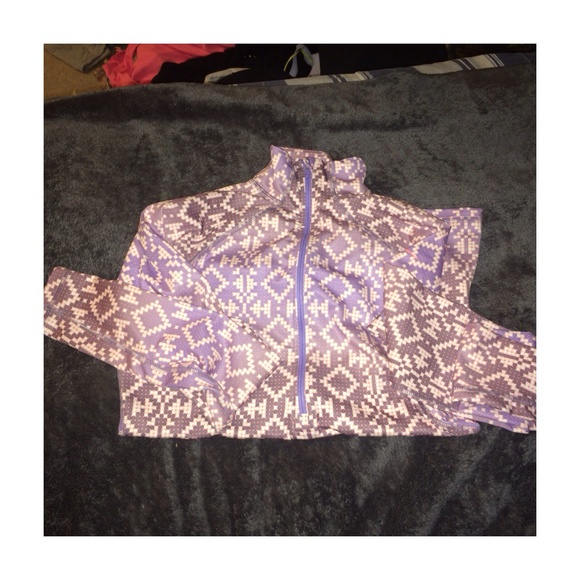 Purple Tribal Quarter Zip