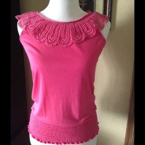 SOLD IN BUNDLE- Pink Sleeveless Top