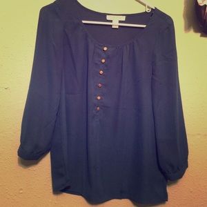 Forever 21 navy blue blouse