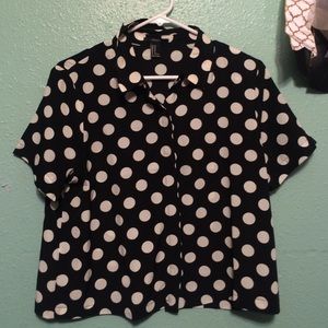 Pika dot  boxy shirt from forever