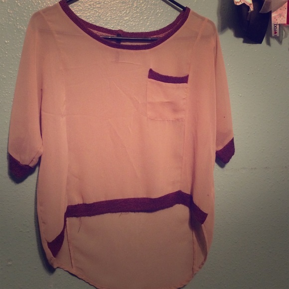 Nude flowing Blouse