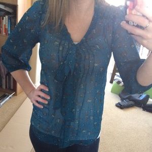 Bundled!!! 💃🏻Turquoise Tie Blouse