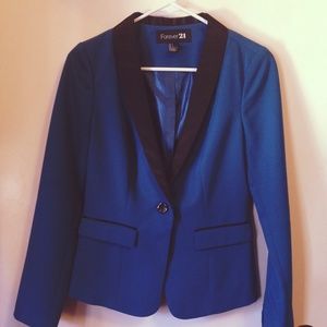 Royal blue fancy blazer