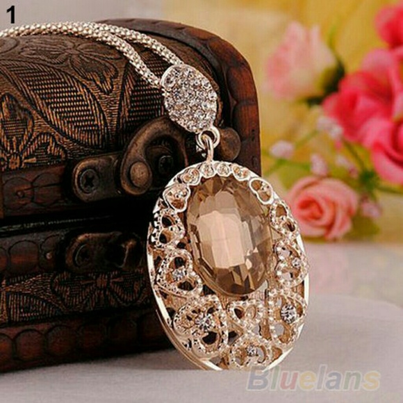 Gorgeous large pendant and chain, New.
