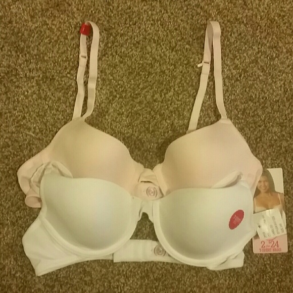 2 T-shirt Bras Minimal padding. Never been worn.