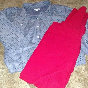 **SOLD ON VINTED***Red YMI jeggings