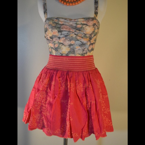 Aeropostale Embroidered Eyelet Skirt