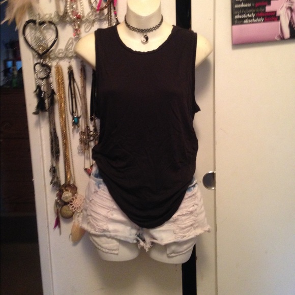 Charcoal Muscle Tee