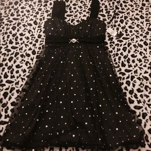 Brand New Black & Silver Prom dress -
