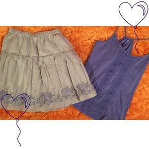 Kohl's Lace Button Tank