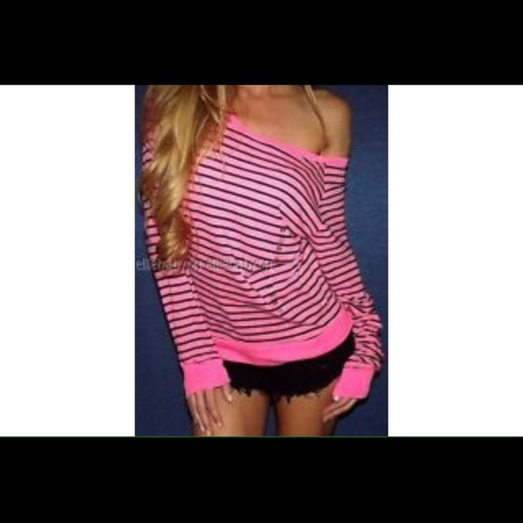 VICTORIA SECRET PINK OFF THE SHOULDER TOP