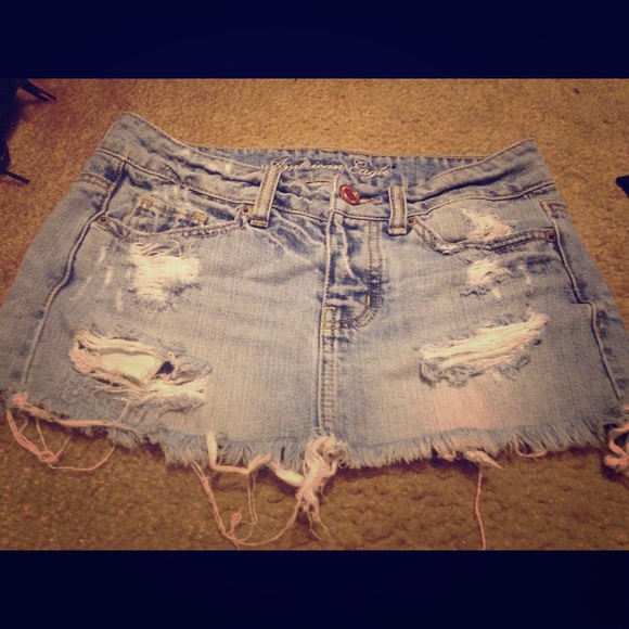 American eagle denim skirt