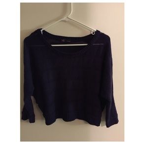Navy Blue crop sweater