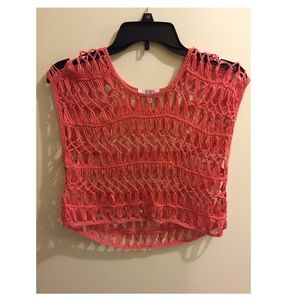 Hot pink knitted top