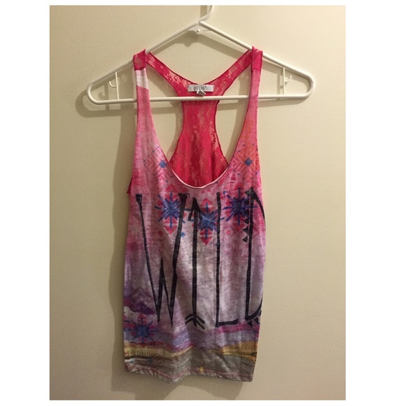 "Wild" tank top with a lace back
