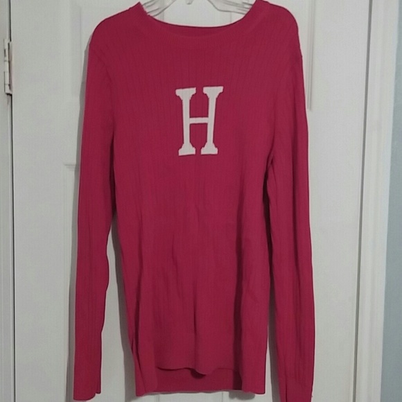 Dark red sweater