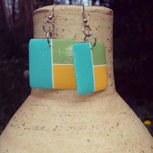 Color block earrings